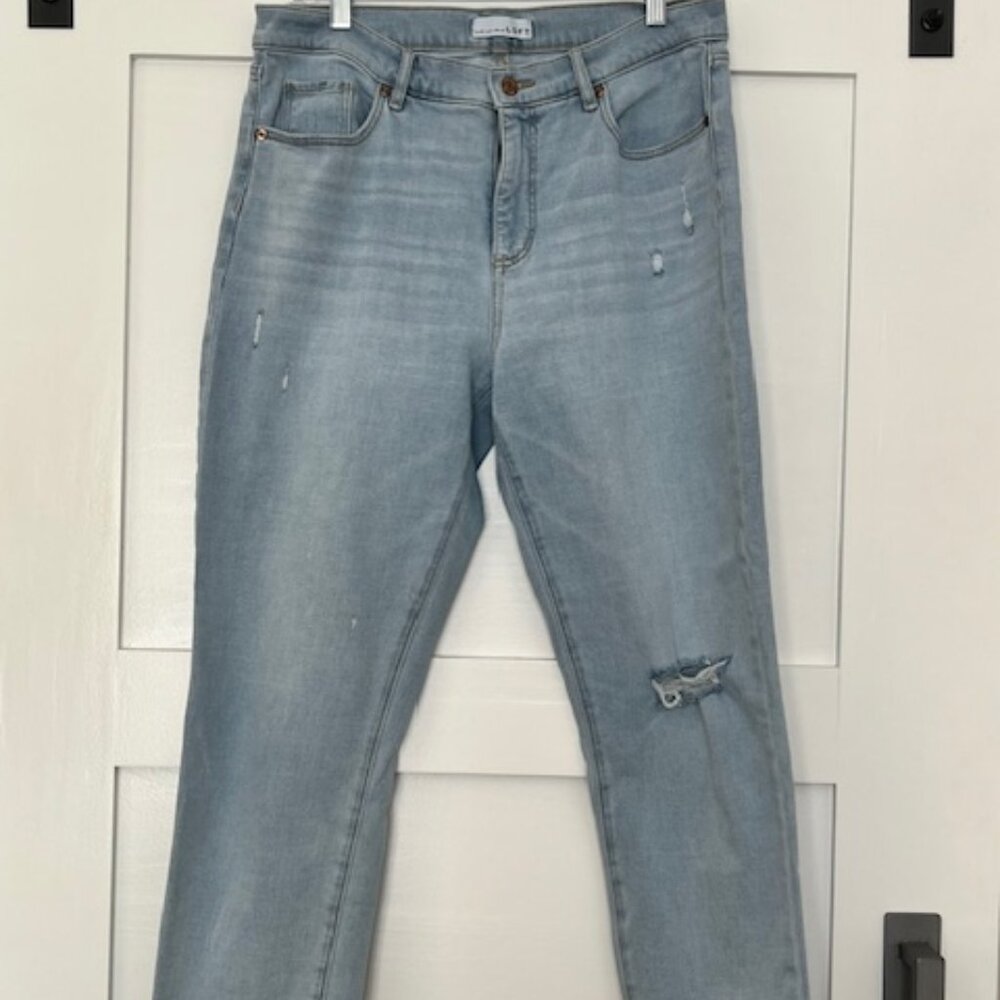 LOFT 'The Girlfriend' Distressed Deniim